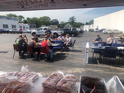 Staff Eating Lunch